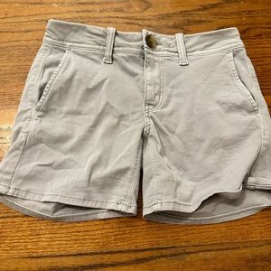 Grey American eagle jean shorts